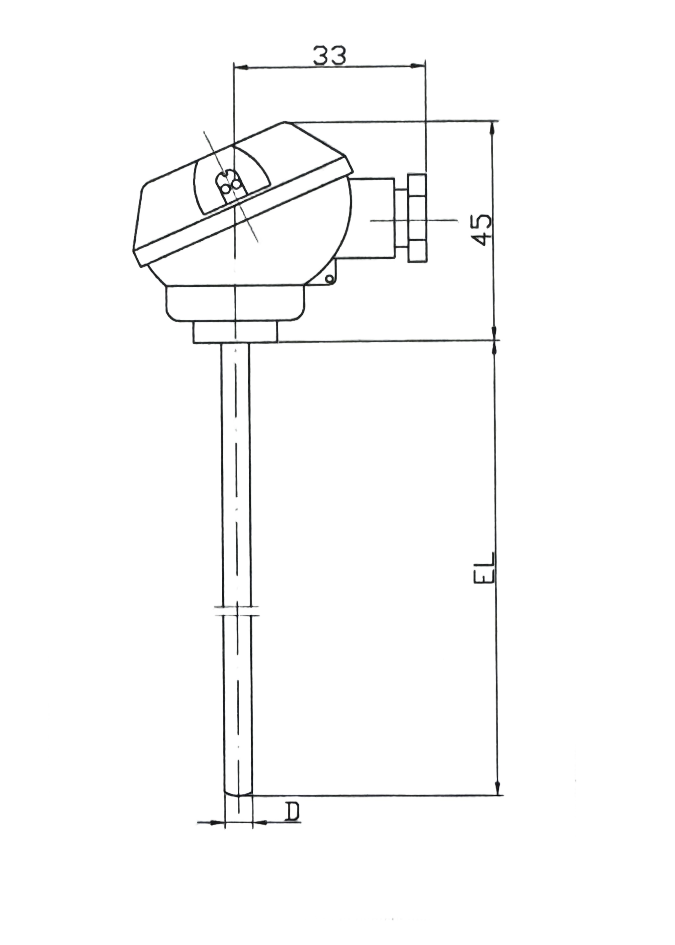 插入式热电偶 无螺母 无过程连接（加变径型号8118）.jpg